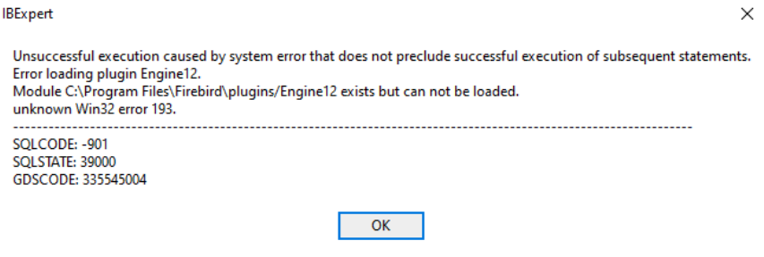 Ibexpert Sql Error Code 104 Smartadm ru