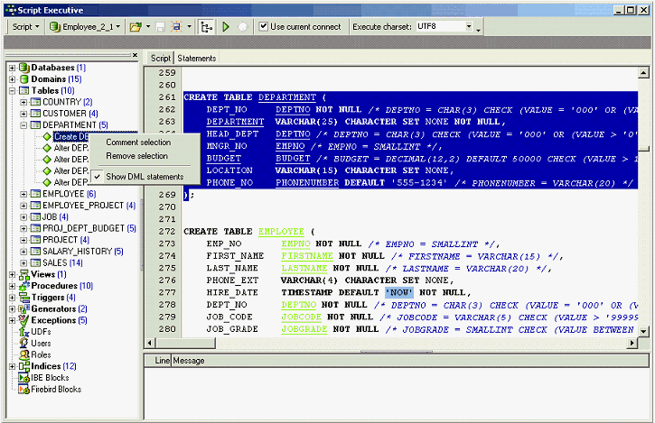 Executor de Scripts SQL