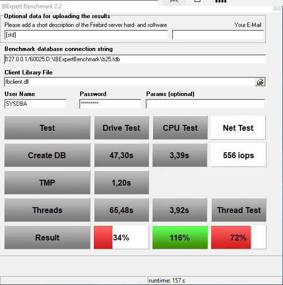 Benchmark typical customer server